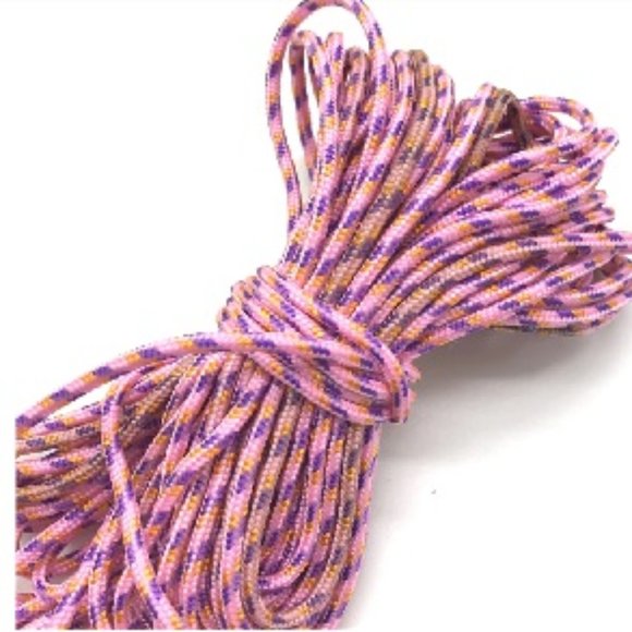 5/$10  9 YARDS 2MM Paracord Parachute Cord PINK PURPLE ORANGE - Picture 1 of 4